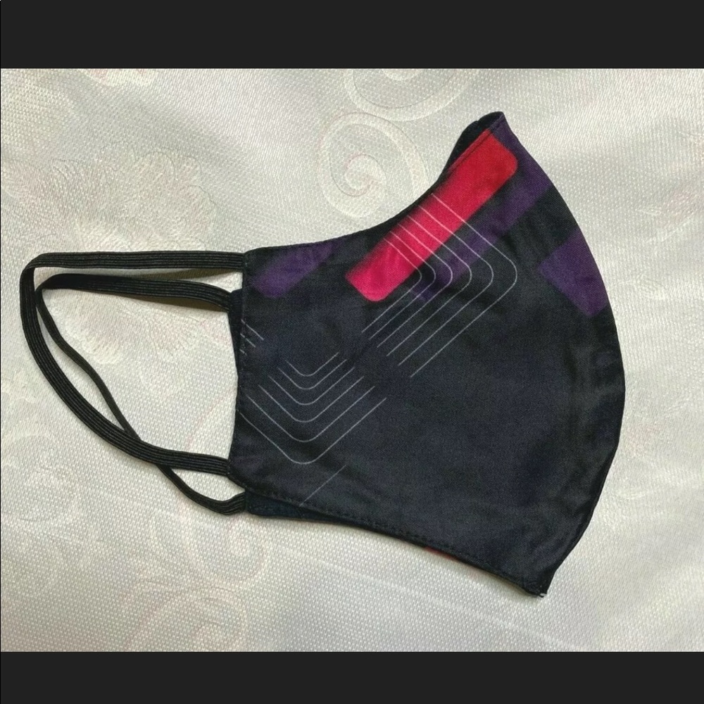 Black colorful face mask